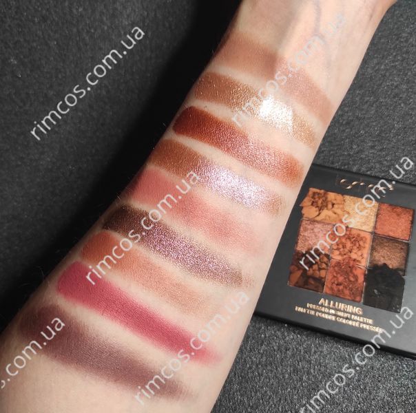 Technic 9 Colours Pressed Pigment Eyeshadow Palette - Alluring 3773634 фото