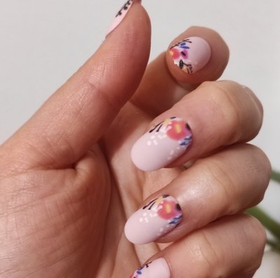 Накладні нігті в комплекті із клеєм Royal Cosmetics 24 Glue-On Nail Tips "Vintage Floral" 2216018 фото