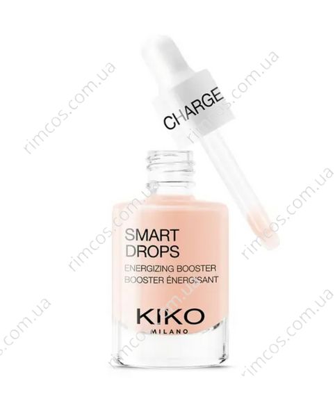 Комплект косметики Kiko Milano: сыворотка для восстановления тонуса кожи Smart Charge Drops + косметичка  Joyful Holiday Golden Dust Clutch SCD4 фото