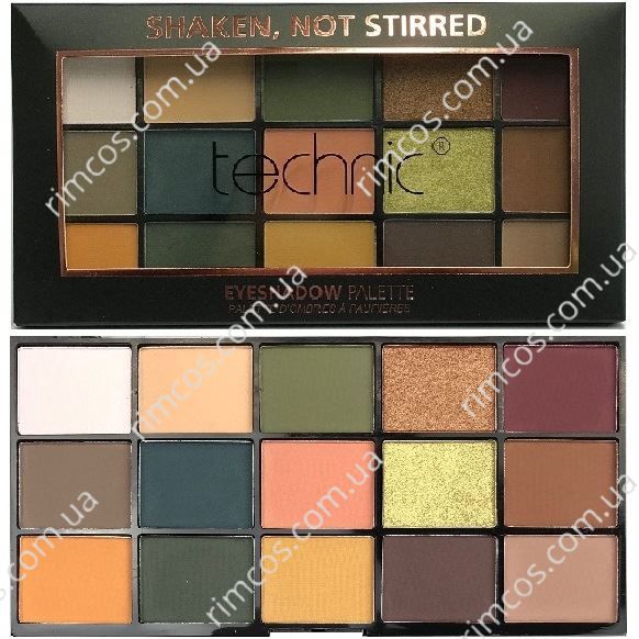 Technic 15 Colours Eyeshadow Palette - Shaken, Not Stirred 3773645 фото