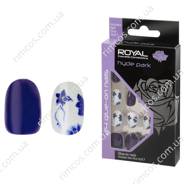 Накладные ногти с клеем Royal Cosmetics 24 Glue-On Nail Tips "Hyde Park" 69269097 фото