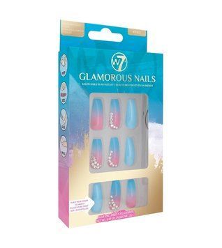 Накладні нігті з клеєм W7 - Glamorous Nails Artificial Nails "Ice ice" 2216637 фото
