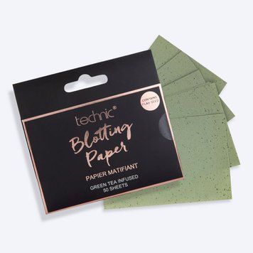 Матирующие салфетки с ароматом зелёного чая Technic Green Tea Infused Oil Blotting Paper 1970397 фото