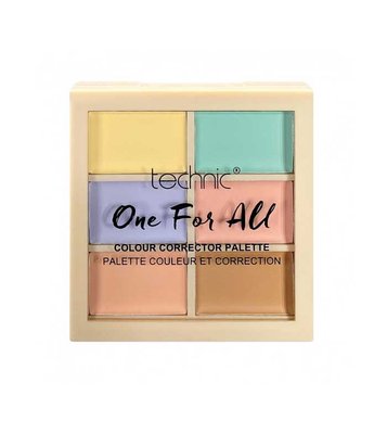 Палетка кольорових консилерів Technic Cosmetics Cream Concealer Palette One For All 22708 фото