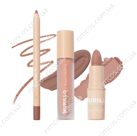 Набор для губ Beauty Creations Murillo Twins Vol.2 Love Me Nude Lip Trio Kit BC-MT2LT фото