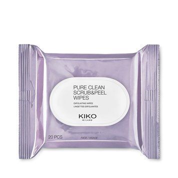 Влажные скрабирующие салфетки для лица с освежающим эффектом Kiko Milano Pure Clean Scrub&Peel А563 фото