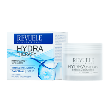 Зволожуючий денний крем Revuele Hydra Therapy Intense Moisturising Day Cream SPF 15 2236506 фото