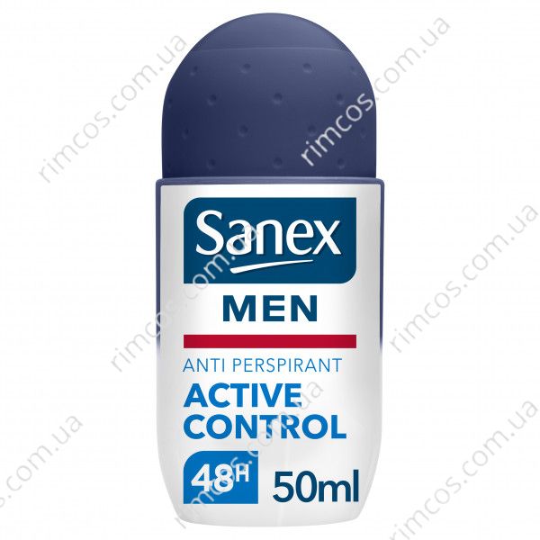 Дезодорант кульковий для чоловіків Sanex Roll On Active Control  2117856 фото