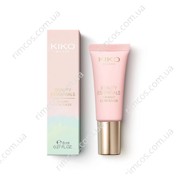 Увлажняющий жидкий консиллер с естественным покрытием Kiko Milano Beauty Essentials Radiant Concealer BERC01I фото