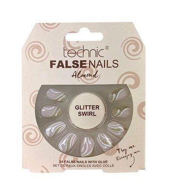 Накладные ногти с клеем Technic Cosmetics False Nails Almond 24 шт. 2216688 фото