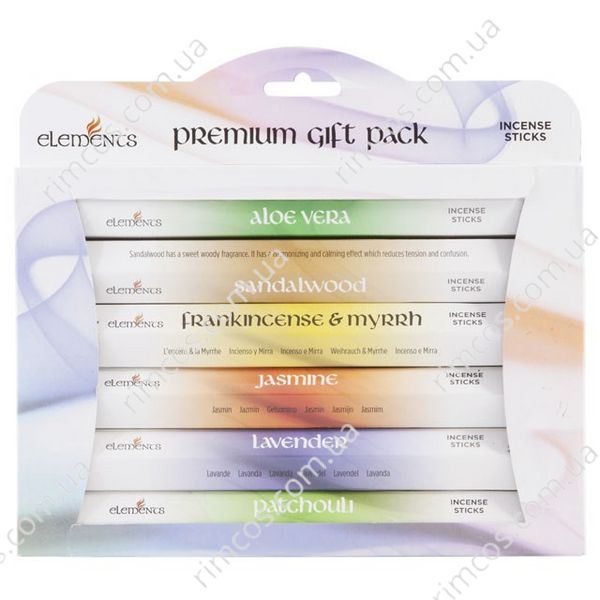 Набор ароматических палочек Elements Premium Fragrances Incense Gift Pack 88022 фото