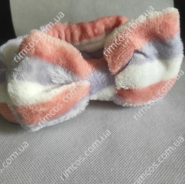 Косметична махрова пов'язка на голову FASHION SPA HEADBAND 3207 фото