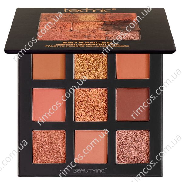 Technic 9 Colours Pressed Pigment Eyeshadow Palette - Entranced 3773632 фото