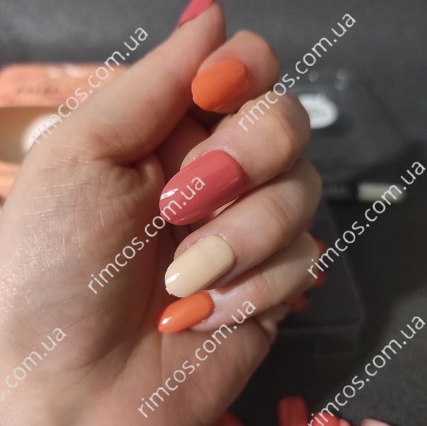 Накладні нігті із клеєм Technic Cosmetics False Nails Almond "Coral Rainbow" 2216692 фото