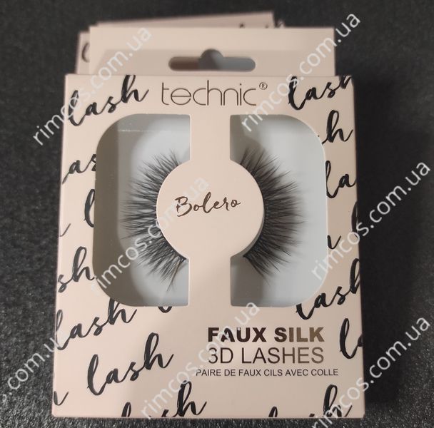 Накладні вії Technic False Eyelashes Faux Silk Lashes  3DBOLERO фото
