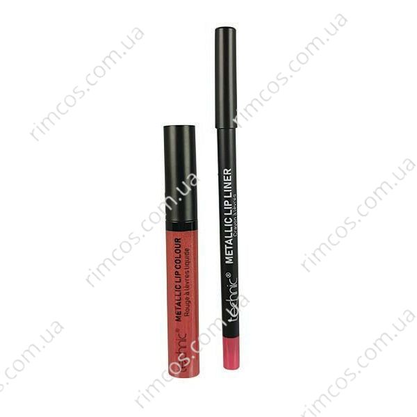 Набор для губ Technic Metallic Lip Kit Duo for Lips - Rose Quartz 3773607 фото