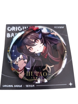 Значки из игры Genshin Impact 75мм HUTAO фото