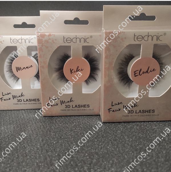 Накладні вії Technic False eyelashes Luxe Faux Mink 3D  3302047 фото