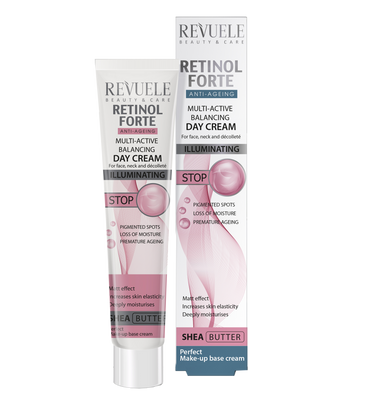 Мультиактивний денний балансуючий крем для обличчя Revuele Retinol Forte Multi-Active Balancing Day Cream 2236982 фото