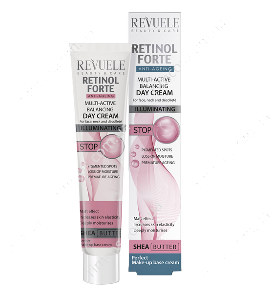 Мультиактивний денний балансуючий крем для обличчя Revuele Retinol Forte Multi-Active Balancing Day Cream 2236982 фото