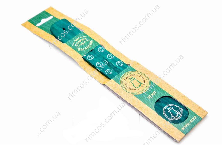 Деревянная подставка для ароматических палочек Coloured Chakra Incense Holder HEART фото