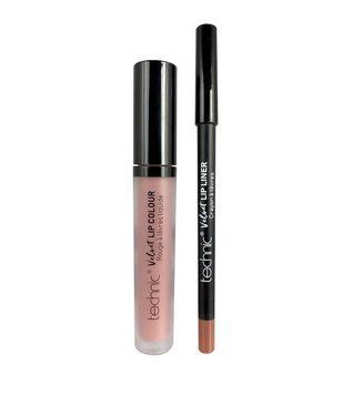 Набор для губ Technic Velvet Lip Kit Lip Liner + Liquid Lipstick "Tea Rose" TCSTea фото