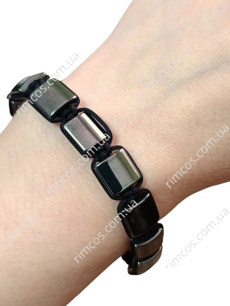 Магнитный гематитовый браслет Shamballa Double Cuboids 56876 фото