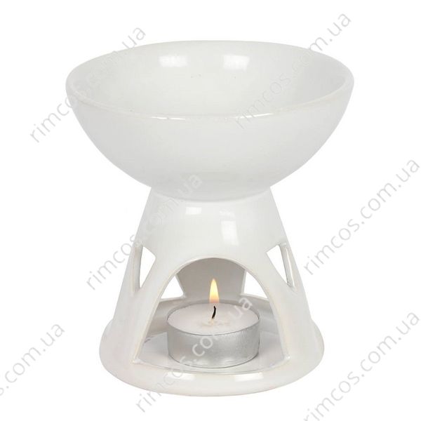 Чаша для аромо олії та воску White Deep Bowl Oil Burner 27438 фото