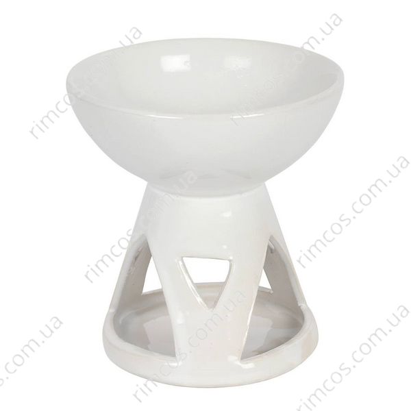 Чаша для аромо олії та воску White Deep Bowl Oil Burner 27438 фото