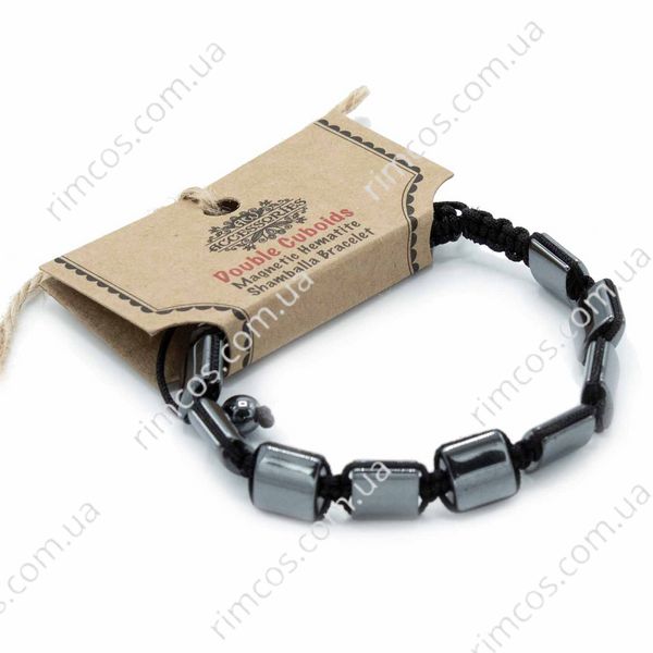 Магнитный гематитовый браслет Shamballa Double Cuboids 56876 фото