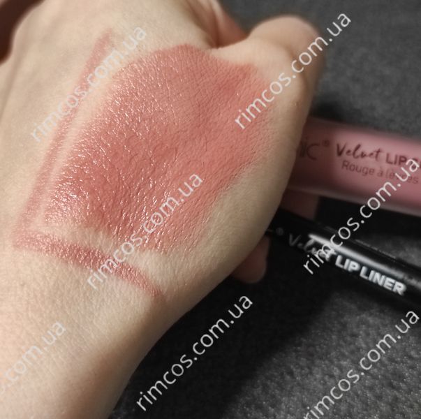 Набор для губ Technic Velvet Lip Kit Lip Liner + Liquid Lipstick "Tea Rose" TCSTea фото