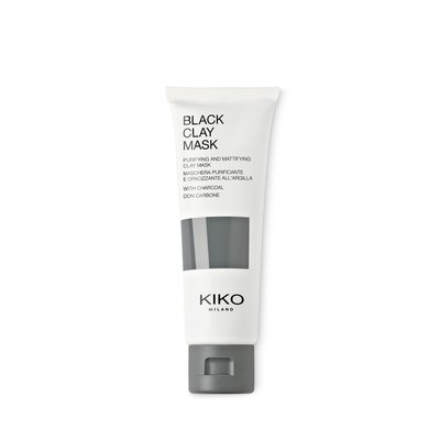 Очищаюча та матуюча глиняна маска для обличчя Kiko Milano Black Clay Mask B362 фото