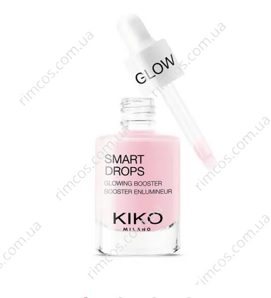 Комплект косметики Kiko Milano: сироватка проти тьмяної шкіри Smart Glow Drops + косметичка  Joyful Holiday Golden Dust Clutch SGD3 фото