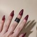 Накладні нігті із клеєм Technic Cosmetics False Nails Stiletto "Matte Burgundy" 1350 фото 2