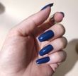 Накладні нігті із клеєм Technic Cosmetics False Nails Squareletto "Gloss Navy" 1336 фото