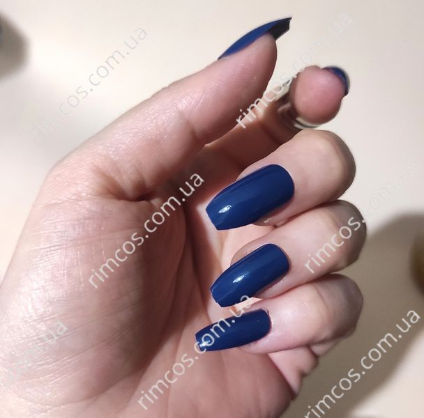 Накладные ногти с клеем Technic Cosmetics False Nails Squareletto "Gloss Navy" 1336 фото