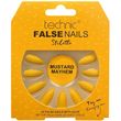 Накладні нігті із клеєм Technic Cosmetics False Nails Stiletto "Mustard Mayhem"