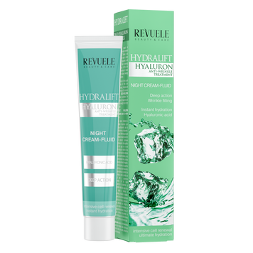 Нічний крем-флюїд для обличчя Revuele Hydralift Hyaluron Night Cream Fluid 2236996 фото