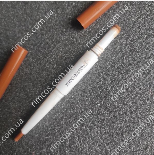 Подвійний олівець для брів Models Own Brow Pencil & Blender Duo 125 Light Brown 3773693 фото