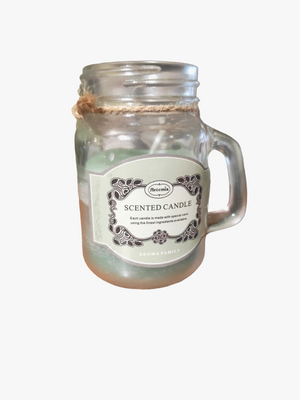 Крафтові арома свічки Scented Fragrance Candle in Handled Glass Jar SWEETCR фото