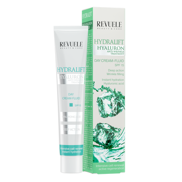 Денний крем-флюїд для обличчя Revuele Hydralift Hyaluron Day Cream Fluid SPF 15 2236997 фото