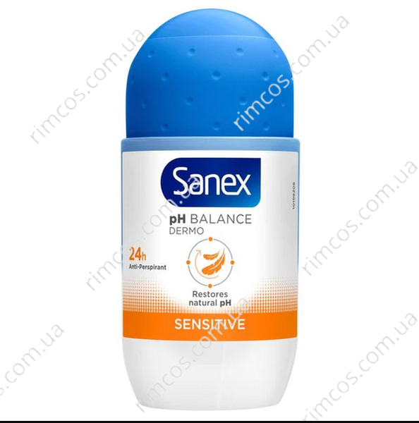 Дезодорант кульковий Sanex Roll On Dermo Sensitive SANSEN фото