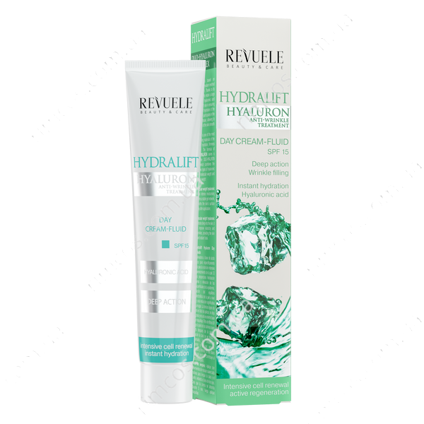 Денний крем-флюїд для обличчя Revuele Hydralift Hyaluron Day Cream Fluid SPF 15 2236997 фото