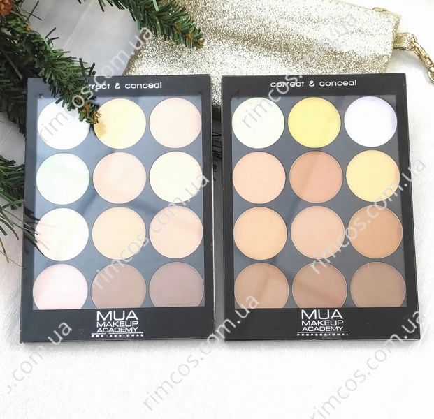 Палетка консилерів і коректорів MUA Correct & Conceal Cream Palette 3111908 фото