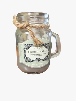 Крафтові арома свічки Scented Fragrance Candle in Handled Glass Jar GREENLCAN фото