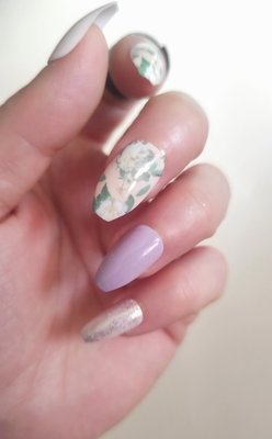 Накладні нігті в комплекті із клеєм Royal Cosmetics 24 Glue-On Nail Tips "Chasing Dreams Coffin" 9645 фото