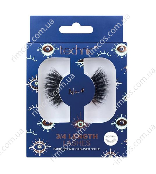 Накладні вії Technic Cosmetics False Eyelashes 3/4 Length Lashes 344 фото