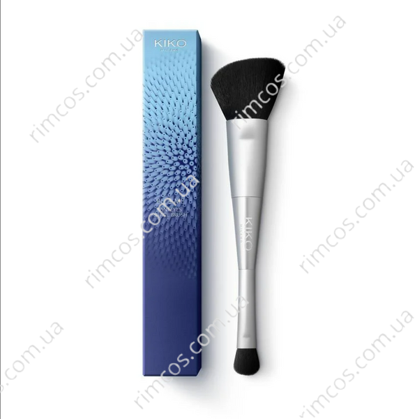 Пензель для обличчя та очей Kiko Milano Blue Me 2in1 Eyes & Face Brush BM2IN1E&FB фото