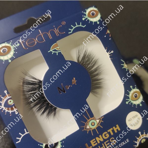 Накладні вії Technic Cosmetics False Eyelashes 3/4 Length Lashes 345 фото