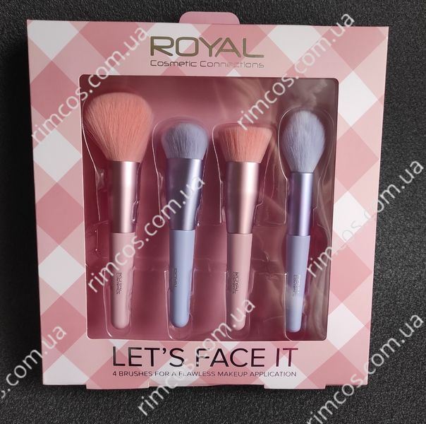 Набір пензликів для обличчя Royal Let's Face It Brush Set RCFBS фото